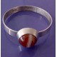 Swedish Orange Agate Bangle - Atelje Lindström