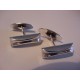 Siersb&oslash;l  soft massive silver bar cufflinks