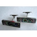 Arne Johansen - Sea Opal Tall Long  Sterling Cufflinks