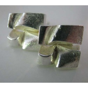 SOLD - Bj&ouml;rn Weckstr&ouml;m Lapponia Square 60&acute;s Sterling Silver Cufflinks