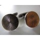 Axel Holm Golden Surface Cufflinks Round