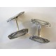Norne Norway Double-Link Cufflinks Silver