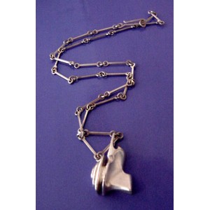 - SOLD - Björn Weckström Pendant+Necklace - Space Age
