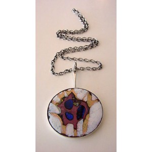 SOLD - Borge Nielsen Enamel Disk Necklace