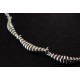Superb swirl massive silver collier