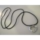 Georg Jensen Henning Koppel sterling silver HEART + black cord
