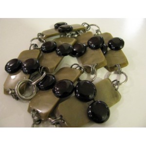 Galalite neck collar: 1930s French strict art deco