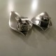 Leaf ear clips in solid sterling silver - Fogh, Copenhagen