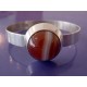 Swedish Orange Agate Bangle - Atelje Lindström