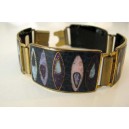 Cool space age Cloisonné Enamel Bracelet