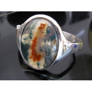- SOLD - Franz Scheuerle Donaueschingen GREAT Moss Agate Cuff Bangle