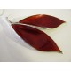 David Andersen Norway Red Enamel Leaf Pin