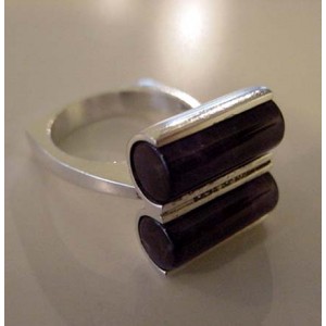 - SOLD - U.H. Moltke Parallel Amethysts 