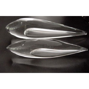 -SOLD - Modernist pair of fish figurines - Vicke Lindstrand for Kosta, Sweden