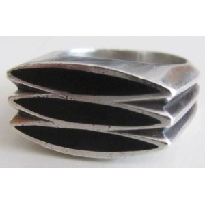 SOLD - Poul Warmind ebony in sterling silver RING!
