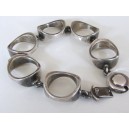 N. E. From Modernist Sterling Silver Bracelet