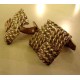 Brd.B : sterling silver rope pattern cufflinks