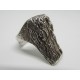 Knud V Andersen Tree Bark Sterling Silver Ring 70s Denmark