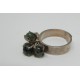 Elis Kauppi Sterling Silver Ring with 4 Moss Agate Spheres * Finnish Classic