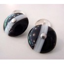 Agate + Silver connected with a chain !