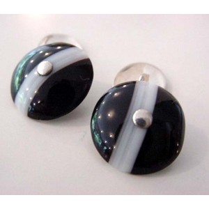 Agate + Silver connected with a chain !