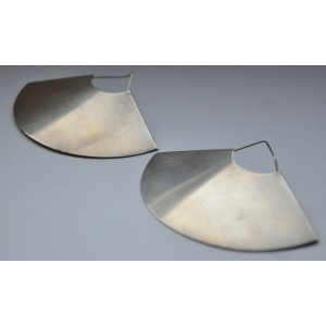 SOLD - Hans Hansen Leight Wight big Triangle Sterling Silver Earring 