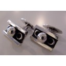 Carl Cohr solid artisan Silver Cufflinks 