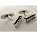 N. E. From Modernist Cufflinks - 3 Bars
