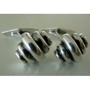 - SOLD - John L Massive Art Deco Cufflinks!