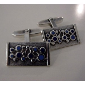 - SOLD - Fine Enamel Architectural Cufflinks!