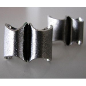 Grossé: wonderful + big German silver cufflinks 