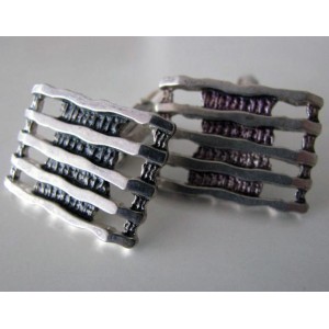Cool Structural German silver Cufflinks!