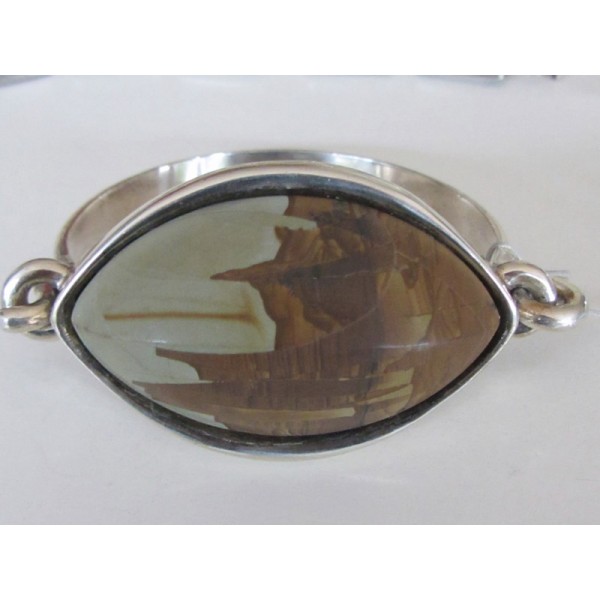  SOLD Wonderful sterling silver arm clasp with huge agate allmodern.de